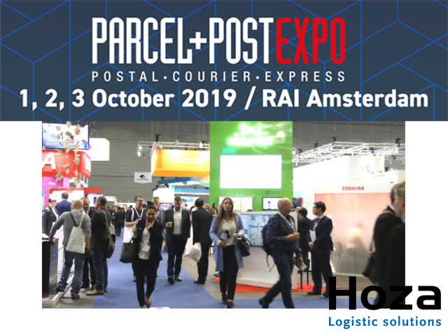 Hoza Logistic solutions at the Parcel + Post Expo 2019 in the RAI Amsterdam